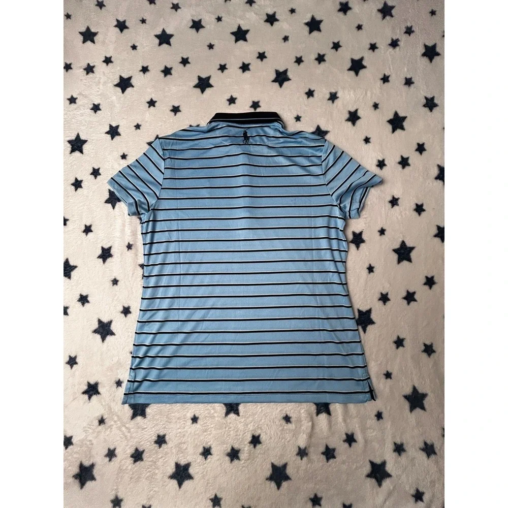 Polo Golf Ralph Lauren Mens XXL Blue Striped US Open Torrey Pines Polo Shirt